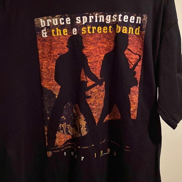 Vintage Shirts 999 Bruce Springsteen Reunion Tour Black Unisex